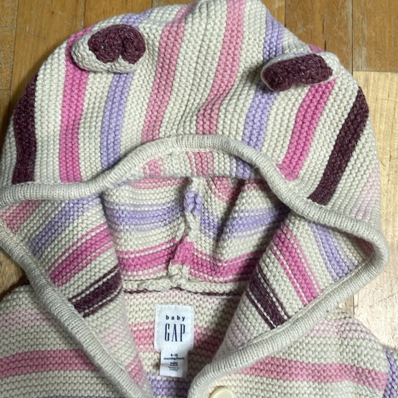 Baby gap hooded knit sweater - Picture 3 of 7